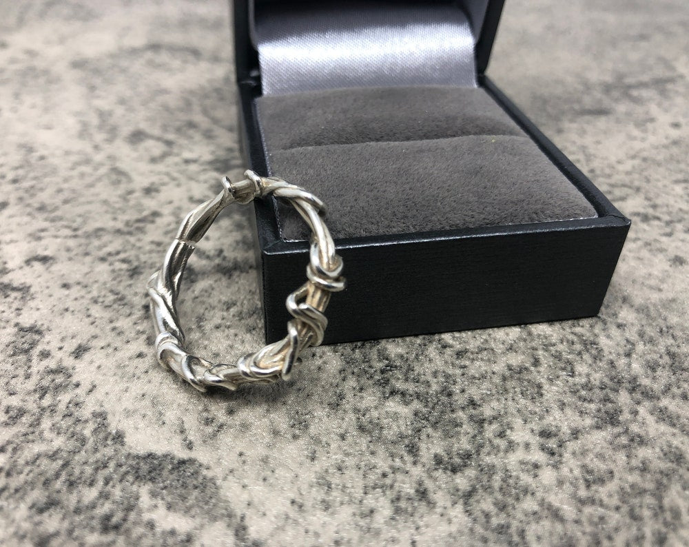 Solid Silver Twist Ring